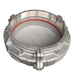 DN400静液压试验机夹具，耐压试验夹具，304不锈钢夹具，塑料管材密封堵头